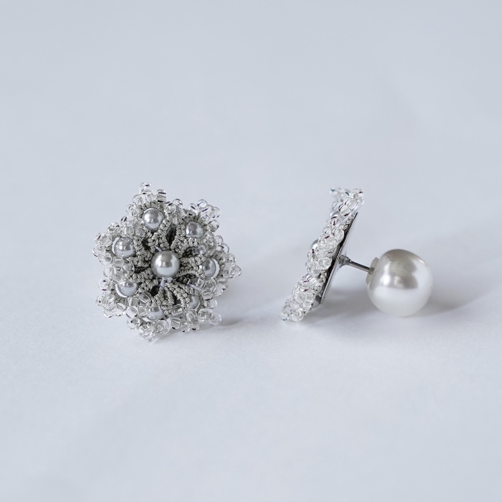 選べる　silk flowerピアス/イヤリング